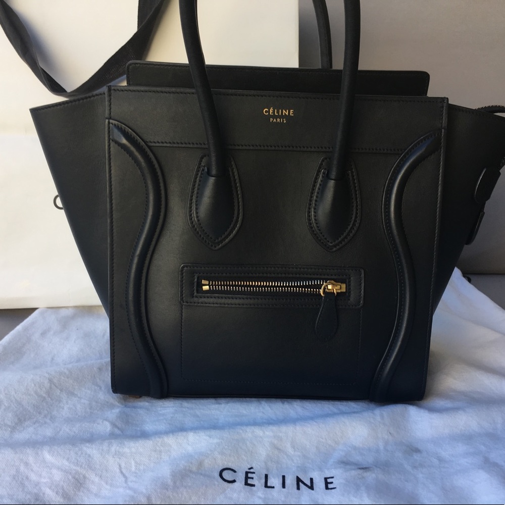 Céline Micro Luggage in Black